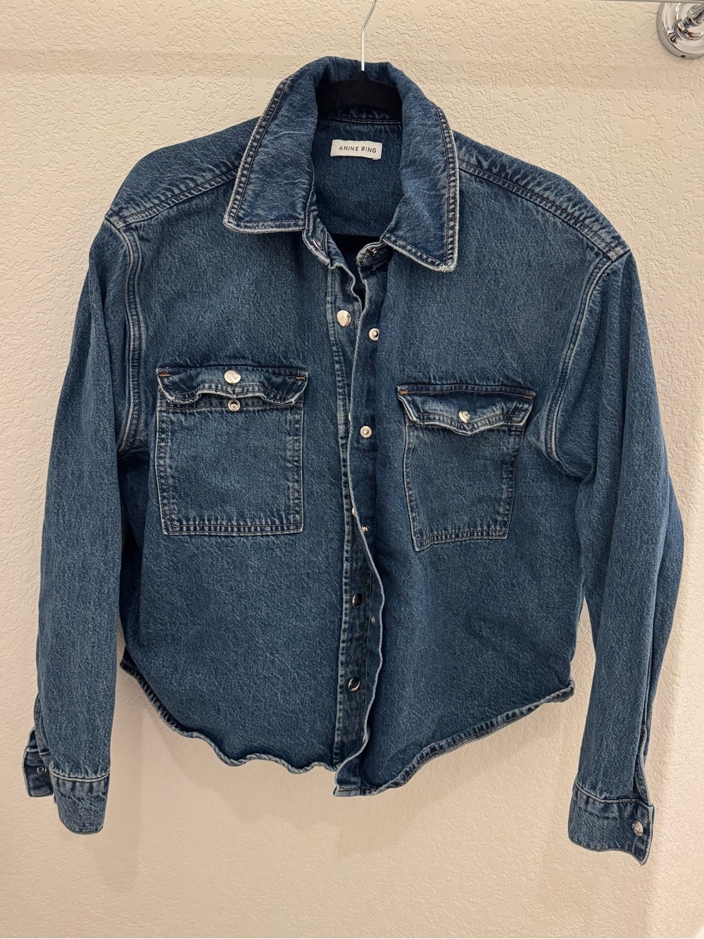 Anine Bing Paxton Denim Shirt M